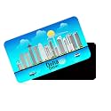 dhcrafts Rectangular Rubber Fridge MagnetMagnetic Card Blue