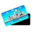 dhcrafts Rectangular Rubber Fridge MagnetMagnetic Card Blue