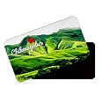 dhcrafts Rectangular Rubber Fridge Magnet/Magnetic Card Multicolor Karnataka Chikmangalur D2 Design Pack of 1 (8.6cm x 5.4cm)