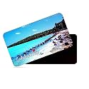 dhcrafts Rectangular Rubber Fridge Magnet/Magnetic Card Multicolor Lakshadweep Design Pack of 1 (8.6cm x 5.4cm)