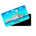 dhcrafts Rectangular Rubber Fridge MagnetMagnetic Card Blue