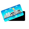 dhcrafts Rectangular Rubber Fridge MagnetMagnetic Card Blue