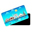 dhcrafts Rectangular Rubber Fridge MagnetMagnetic Card Blue