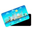 dhcrafts Rectangular Rubber Fridge MagnetMagnetic Card Blue