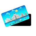 dhcrafts Rectangular Rubber Fridge MagnetMagnetic Card Blue