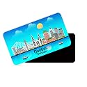 dhcrafts Rectangular Rubber Fridge MagnetMagnetic Card Blue