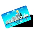 dhcrafts Rectangular Rubber Fridge MagnetMagnetic Card Blue