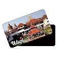dhcrafts Rectangular Rubber Fridge Magnet/Magnetic Card Multicolor Karnataka Udupi D2 Design Pack of 1 (8.6cm x 5.4cm)