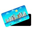 dhcrafts Rectangular Rubber Fridge MagnetMagnetic Card Blue