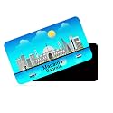 dhcrafts Rectangular Rubber Fridge MagnetMagnetic Card Blue