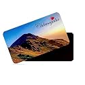 dhcrafts Rectangular Rubber Fridge Magnet/Magnetic Card Multicolor Karnataka Chikmangalur D5 Design Pack of 1 (8.6cm x 5.4cm)