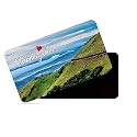 dhcrafts Rectangular Rubber Fridge Magnet/Magnetic Card Multicolor Karnataka Chikmangalur D11 Design Pack of 1 (8.6cm x 5.4cm)