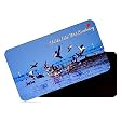 dhcrafts Rectangular Rubber Fridge Magnet/Magnetic Card Multicolor Odisha Chilka Bird Sanctuary Design Pack of 1 (8.6cm x 5.4cm)