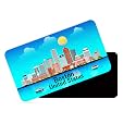 dhcrafts Rectangular Rubber Fridge MagnetMagnetic Card Blue