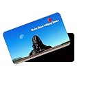 dhcrafts Rectangular Rubber Fridge Magnet/Magnetic Card Multicolor Tamil Nadu Maha Shiva Adiyogi Statue Design Pack of 1 (8.6cm x 5.4cm)