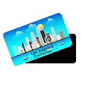 dhcrafts Rectangular Rubber Fridge MagnetMagnetic Card Blue