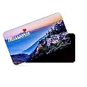dhcrafts Rectangular Rubber Fridge Magnet/Magnetic Card Multicolor Himachal Pradesh Mussoorie D2 Design Pack of 1 (8.6cm x 5.4cm)