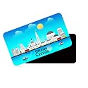 dhcrafts Rectangular Rubber Fridge MagnetMagnetic Card Blue