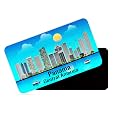 dhcrafts Rectangular Rubber Fridge MagnetMagnetic Card Blue