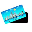 dhcrafts Rectangular Rubber Fridge MagnetMagnetic Card Blue