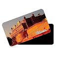 dhcrafts Rectangular Rubber Fridge Magnet/Magnetic Card Multicolor Bikaner Rajasthan Design Pack of 1 (8.6cm x 5.4cm)