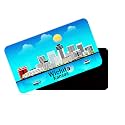 dhcrafts Rectangular Rubber Fridge MagnetMagnetic Card Blue