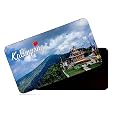 dhcrafts Rectangular Rubber Fridge Magnet/Magnetic Card Multicolor West Bengal Kalimpong Design Pack of 1 (8.6cm x 5.4cm)