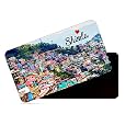 dhcrafts Rectangular Rubber Fridge Magnet/Magnetic Card Multicolor Himachal Pradesh Shimla D2 Design Pack of 1 (8.6cm x 5.4cm)