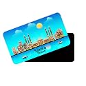 dhcrafts Rectangular Rubber Fridge MagnetMagnetic Card Blue