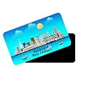 dhcrafts Rectangular Rubber Fridge MagnetMagnetic Card Blue