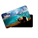 dhcrafts Rectangular Rubber Fridge Magnet/Magnetic Card Multicolor Sikkim D1 Design Pack of 1 (8.6cm x 5.4cm)