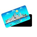 dhcrafts Rectangular Rubber Fridge MagnetMagnetic Card Blue