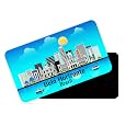 dhcrafts Rectangular Rubber Fridge MagnetMagnetic Card Blue