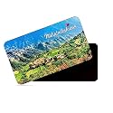 dhcrafts Rectangular Rubber Fridge Magnet/Magnetic Card Multicolor Maharashtra Mahabaleshwar Design Pack of 1 (8.6cm x 5.4cm)