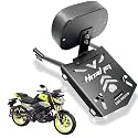 Dhe Best BACKREST with Carrier TOP Rack Practical Utility Accessory with Balanced Weight Distribution for Honda CB 125 Hornet