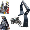 Dhe Best Motorcycle Premium GPS Mount Frame Mobile Holder Mount for RE Scram 411 Bike Mobile Holder