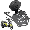 Dhe Best Scooter Backrest/Back Rest Cushion Heavy Luggage Carrier/Top Rack Metal Black Suitable for TVS Ntorq 125