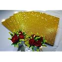 Dheett A4 Foam Glitter Sheets Non Adhesive 2mm Thickness for Arts and Crafts Scrapbook Scrapbooking Paper Decorations - Gold