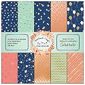 Dheett Celebrate Scrapbooking Paperpack 6 Inches 20 Decorative Craft Scrapbook Paper Designer Sheets 300 GSM Matte Finish Perfect for Making Greeting Cards Envelops and Albums - Pack of 1