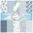 Dheett Floral Blossom Scrapbooking Paperpack 6 Inches 20 Decorative Craft Scrapbook Paper Designer Sheets 300 GSM Matte Finish Perfect for Making Greeting Cards Envelops and Albums - Pack of 1