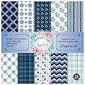 Dheett Forget Me Not Scrapbooking Paperpack 6 Inches 20 Decorative Craft Scrapbook Paper Designer Sheets 300 GSM Matte Finish Perfect for Making Greeting Cards Envelops and Albums - Pack of 1