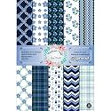 Dheett Forget Me Not Scrapbooking Paperpack A4 20 Decorative Craft Scrapbook Paper Designer Sheets 300 GSM Matte Finish Perfect for Making Greeting Cards Envelops and Albums - Pack of 1