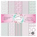 Dheett Pretty in Pink Scrapbooking Paperpack 12 Inches 20 Decorative Craft Scrapbook Paper Designer Sheets 300 GSM Matte Finish Perfect for Making Greeting Cards Envelops and Albums - Pack of 1