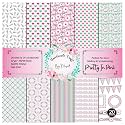 Dheett Pretty in Pink Scrapbooking Paperpack 6 Inches 20 Decorative Craft Scrapbook Paper Designer Sheets 300 GSM Matte Finish Perfect for Making Greeting Cards Envelops and Albums - Pack of 1