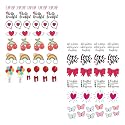 Dheett Scrapbooking A4 Tagsheets 10 Decorative Designer Element Sheets 300 GSM Matte Finish Perfect for Making Greeting Cards Envelops Explosion Boxes and Albums - Multicolour