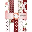 Dheett Sweetheat Blooms Scrapbooking Paperpack A4 20 Decorative Craft Scrapbook Paper Designer Sheets 300 GSM Matte Finish Perfect for Making Greeting Cards Envelops and Albums - Pack of 1