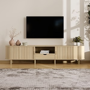 DHH 95.2 inch Fluted TV Stand with