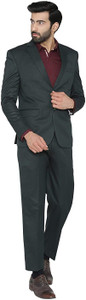 dhingra men 2-piece formal suit solid suit