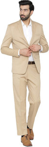 dhingra men 2-piece formal suit solid suit