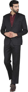 dhingra men 2-piece formal suit solid suit